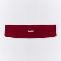 SoftMotion™ Headband with Gray Logo | Ruby Red