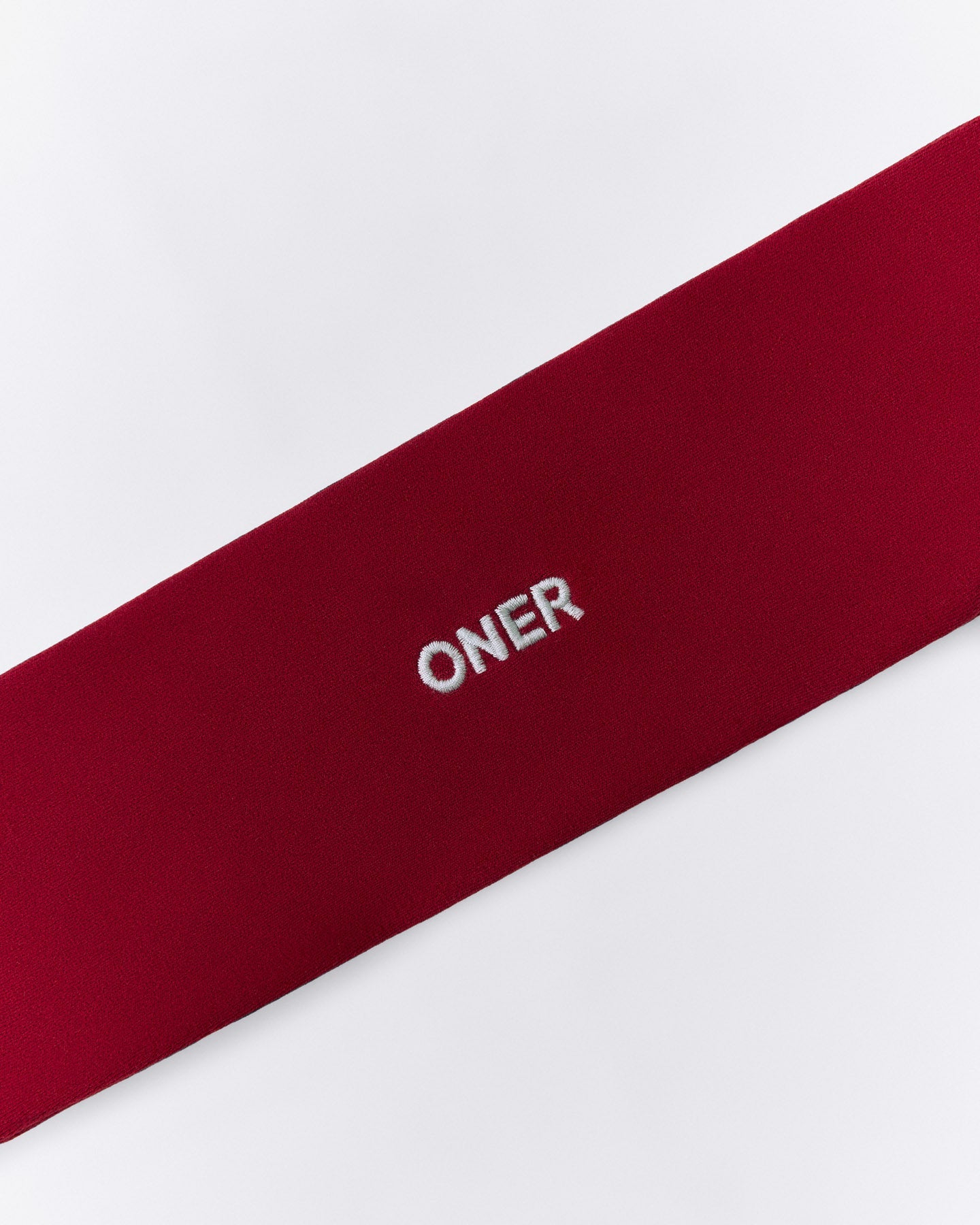 SoftMotion™ Headband with Gray Logo | Ruby Red