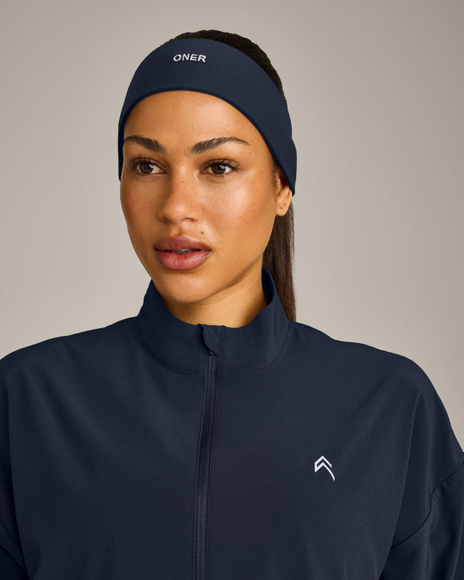 SoftMotion™ Headband with Grey Logo | True Blue
