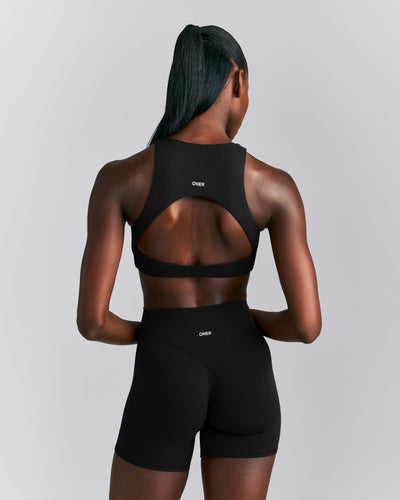 SoftMotion™ High Neck Sports Bra New Branding | Black