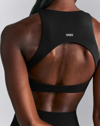 SoftMotion™ High Neck Sports Bra New Branding | Black