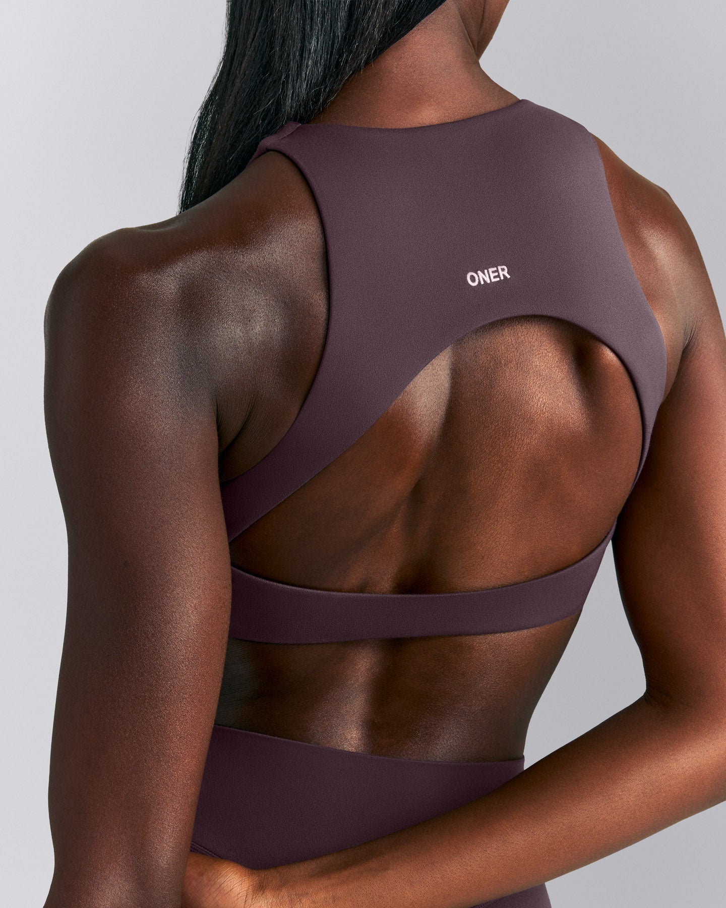 SoftMotion™ High Neck Sports Bra New Branding | Dark Umber Brown