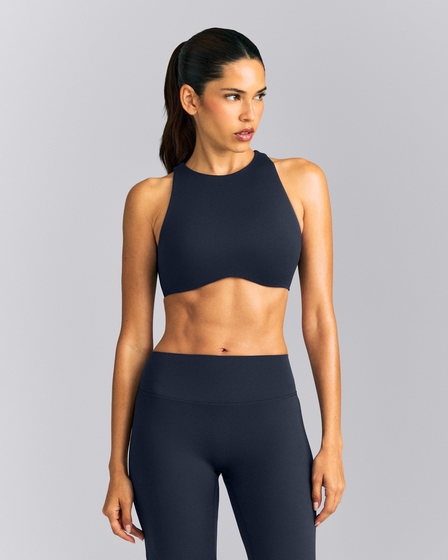 SoftMotion™ High Neck Sports Bra New Branding | True Blue