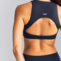SoftMotion™ High Neck Sports Bra New Branding | True Blue