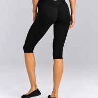 SoftMotion™ High Waisted Capri Leggings New Branding | Black
