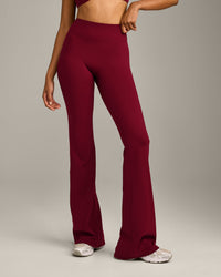 SoftMotion™ Flared Bottoms with Grey Logo | Ruby Red