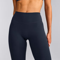 SoftMotion™ Flared Pants with Gray Logo | True Blue