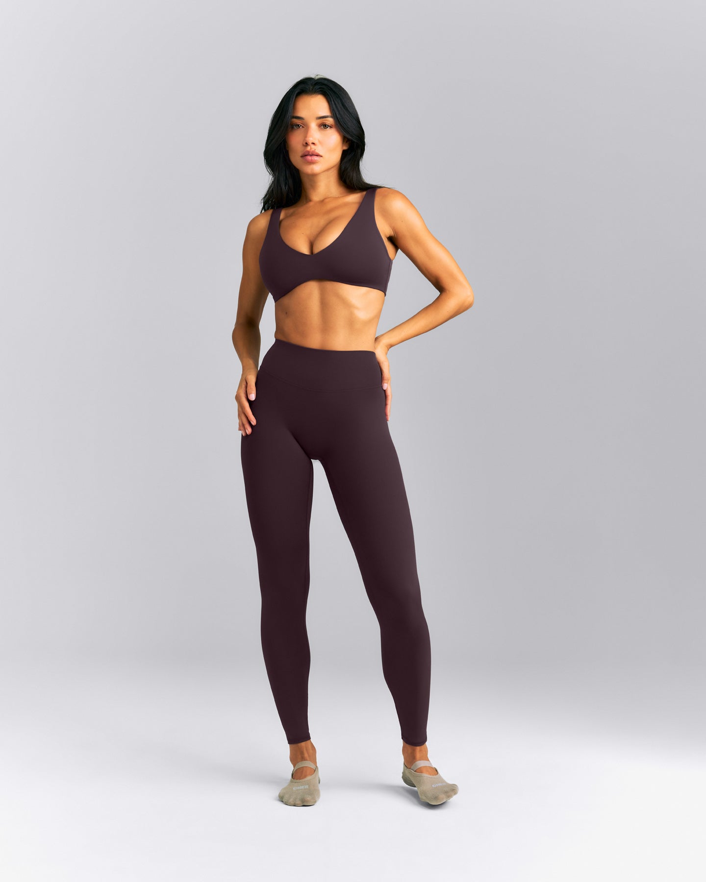 SoftMotion™ High Waisted Leggings New Branding | Dark Umber Brown