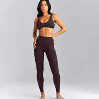SoftMotion™ High Waisted Leggings New Branding | Dark Umber Brown