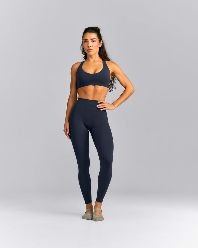 SoftMotion™ High Waisted Leggings New Branding | True Blue
