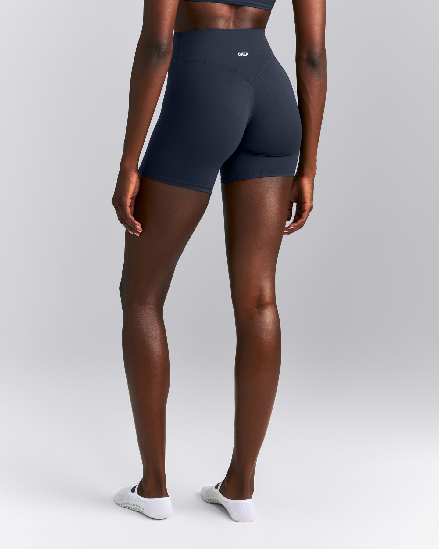 SoftMotion™ High Waisted Shorts 6" New Branding | True Blue
