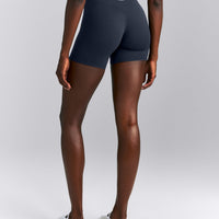 SoftMotion™ High Waisted Shorts 6" New Branding | True Blue