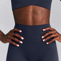 SoftMotion™ High Waisted Shorts 6" New Branding | True Blue