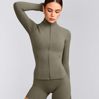 SoftMotion™ Jacket with Grey Logo | Alpine Green