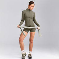 SoftMotion™ Jacket with Grey Logo | Alpine Green