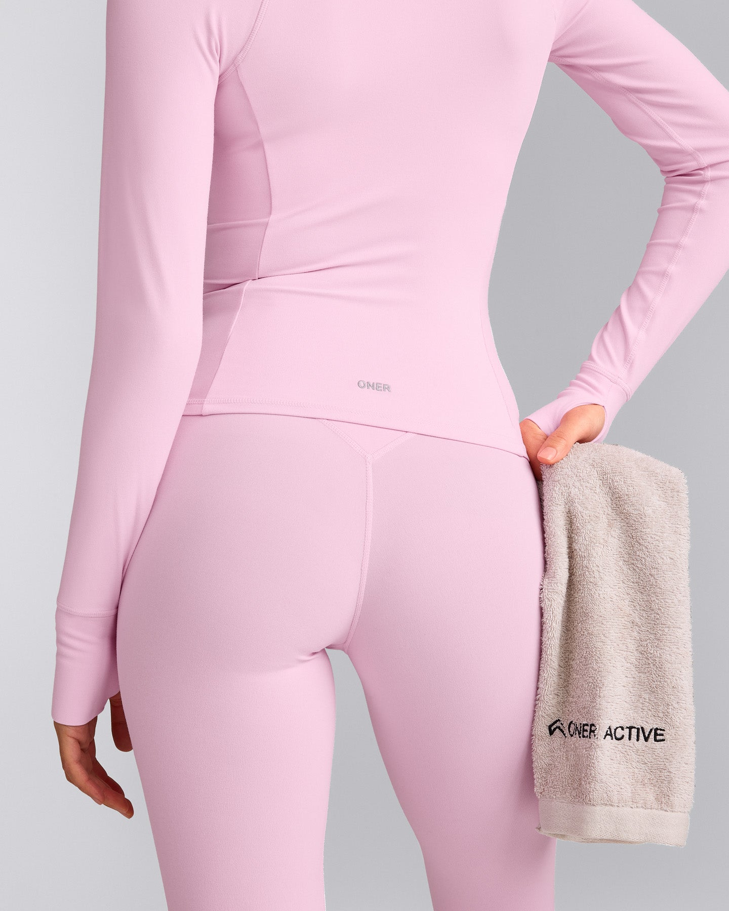 SoftMotion™ Jacket with Gray Logo | Chalk Pink