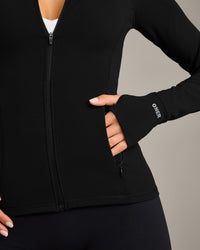 SoftMotion™ Jacket with Grey Logo | Black