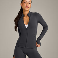 SoftMotion™ Jacket with Grey Logo | Coal