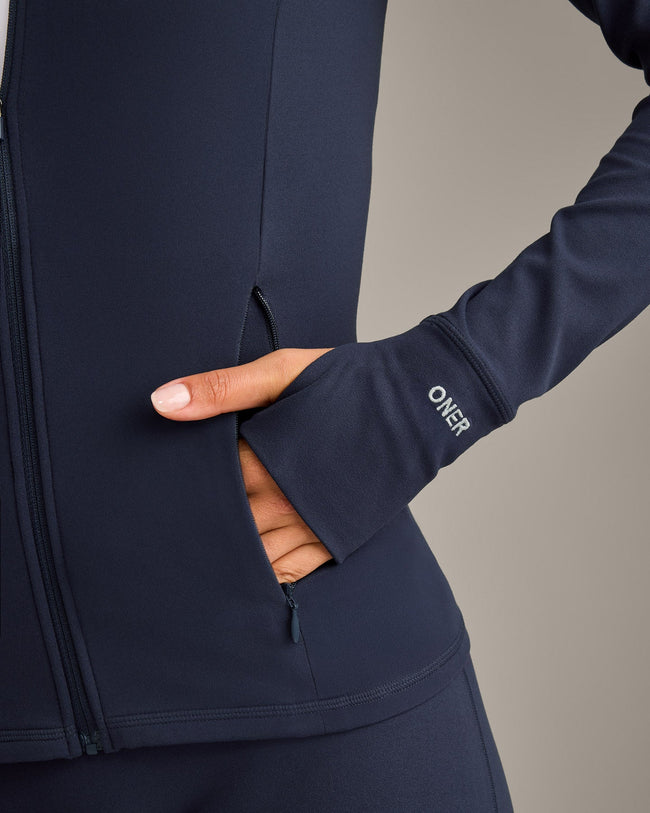 SoftMotion™ Jacket with Grey Logo | True Blue