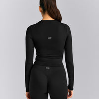 SoftMotion™ Long Sleeve Mid Top New Branding | Black