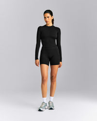 SoftMotion™ Long Sleeve Mid Top New Branding | Black