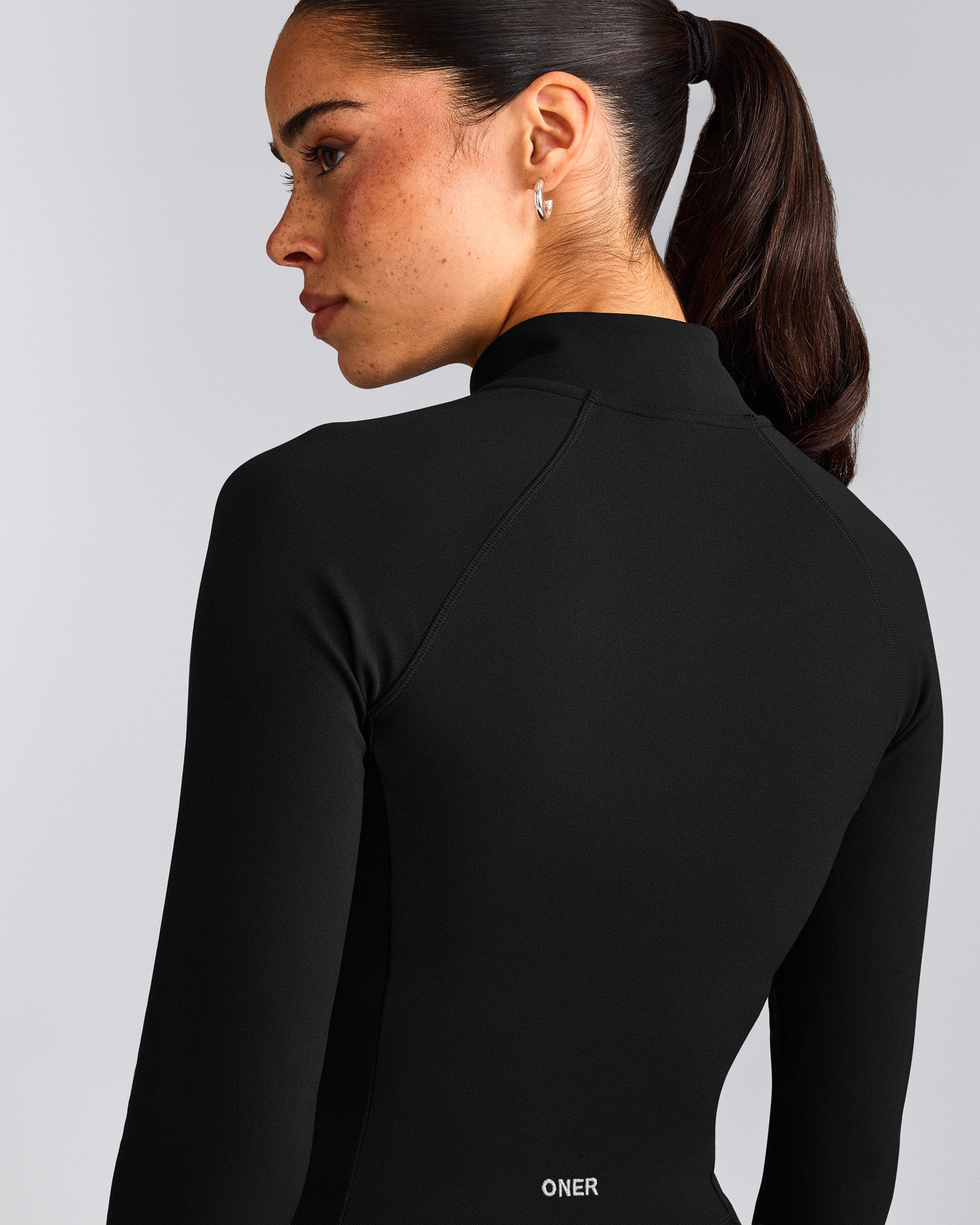 SoftMotion™ Mid Jacket with Grey Logo | Black