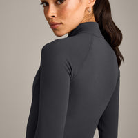 SoftMotion™ Mid Jacket with Grey Logo | Coal