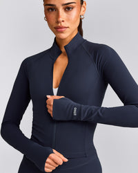 SoftMotion™ Mid Jacket with Grey Logo | True Blue