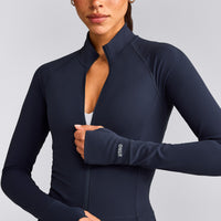 SoftMotion™ Mid Jacket with Grey Logo | True Blue