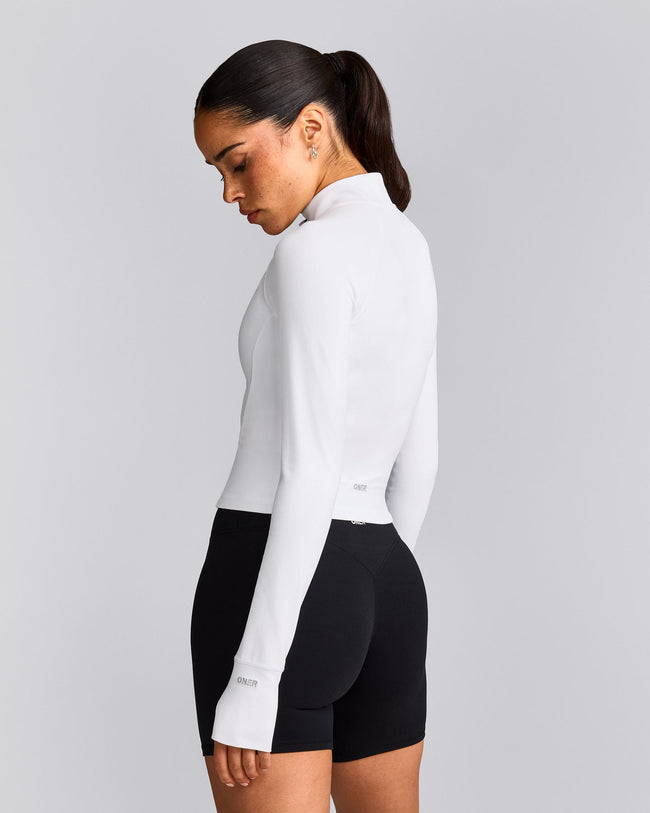 SoftMotion™ Mid Jacket with Grey Logo | White