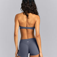SoftMotion™ Minimal Halter Neck Bralette | Granite Blue