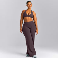 SoftMotion™ Minimal Halter Neck Bralette | Dark Umber Brown