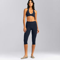 SoftMotion™ Minimal Halter Neck Bralette New Branding | True Blue