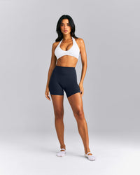 SoftMotion™ Minimal Halter Neck Bralette New Branding | White