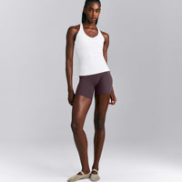SoftMotion™ Racer Back Tank Top with Built in Bra Shelf New Branding | White