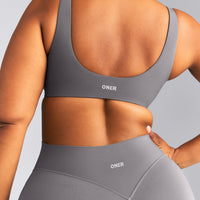SoftMotion™ Scoop Back Bralette | Ash Gray