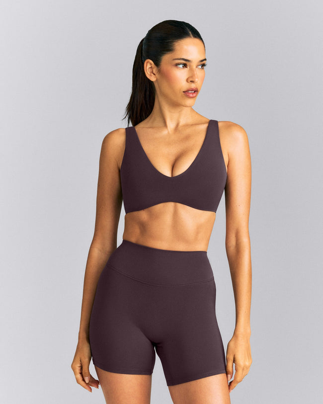 SoftMotion™ Scoop Back Bralette New Branding | Dark Umber Brown