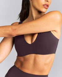 SoftMotion™ Scoop Back Bralette New Branding | Dark Umber Brown
