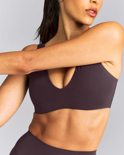 SoftMotion™ Scoop Back Bralette New Branding | Dark Umber Brown