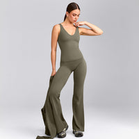 SoftMotion™ Scoop Neck Vest with Grey Logo | Alpine Green