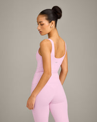 SoftMotion™ Scoop Neck Vest with Grey Logo | Chalk Pink