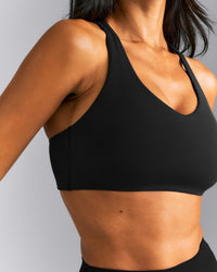 SoftMotion™ Sports Bra New Branding | Black