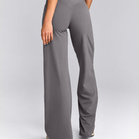 SoftMotion™ Straight Leg Bottoms with Grey Logo | Ash Grey