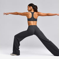 SoftMotion™ Straight Leg Pants with Gray Logo | Coal