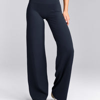 SoftMotion™ Straight Leg Pants with Gray Logo | True Blue