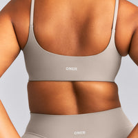 SoftMotion™ Strappy Sports Bra | Warm Sand