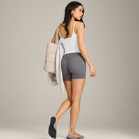 SoftMotion™ Strappy Vest with Built in Bra Shelf | White