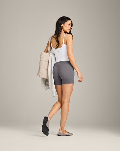 SoftMotion™ Strappy Vest with Built in Bra Shelf | White
