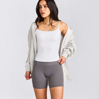 SoftMotion™ Strappy Tank Top with Built in Bra Shelf | White