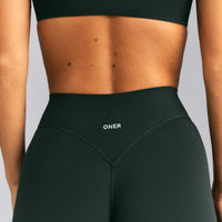 SoftMotion™ Wrap Flared Pants | Emerald Noir